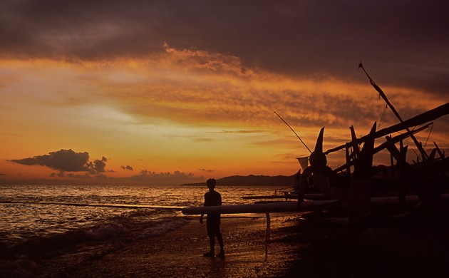 Traditional canoes in Bali, Indonesia