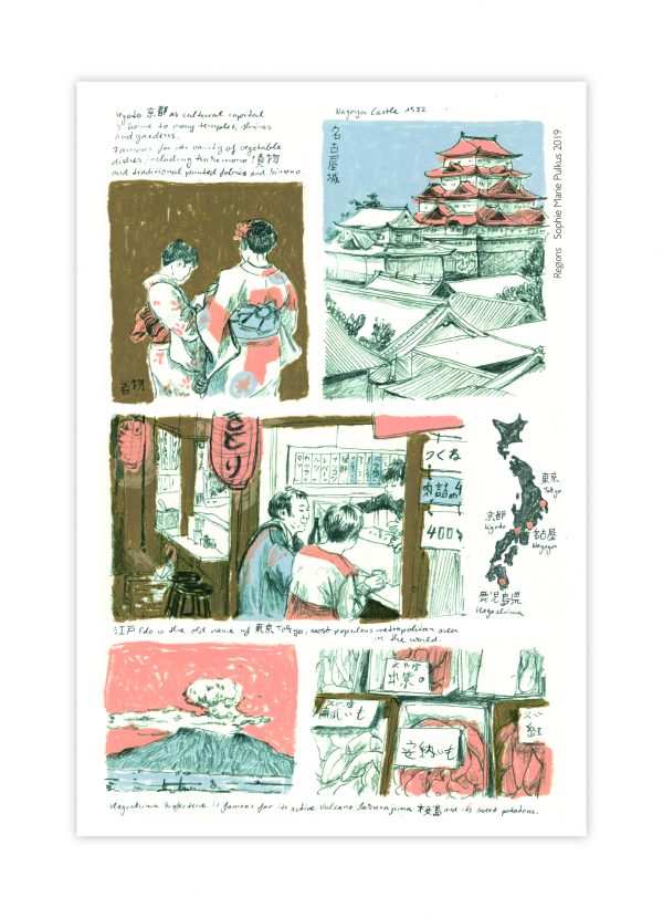 Illustrated Postcard Set - Memories of Japan - Image 2