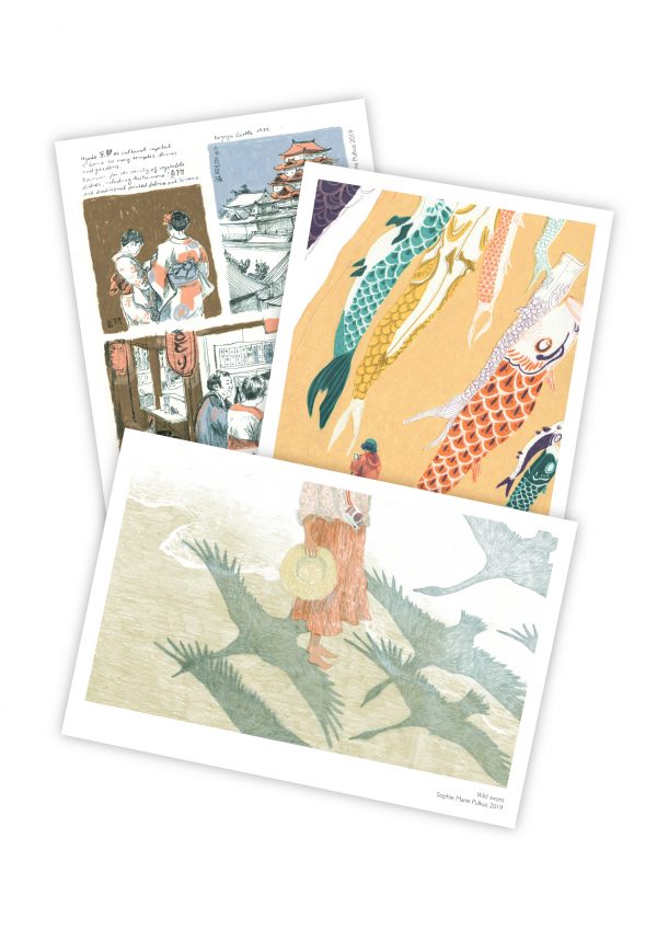 Illustrated Postcard Set - Memories of Japan